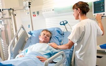 Meeting a man in a hospital after penis enlargement surgery