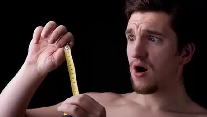 man measured his penis before enlargement